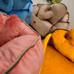 Pelech pre psy s vankúšikom GD01 S/M broskyňový